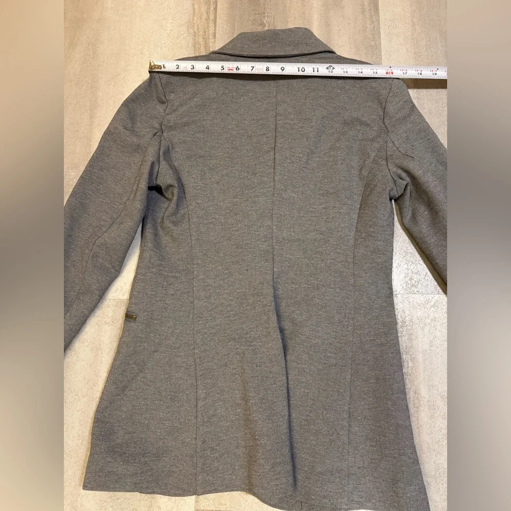 DC Gray Women's Blazer with Zipper Accents